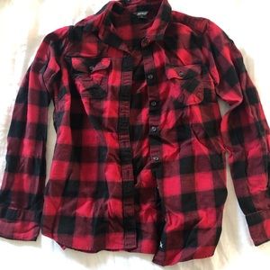 Eddie Bauer Fitted Flannel size small